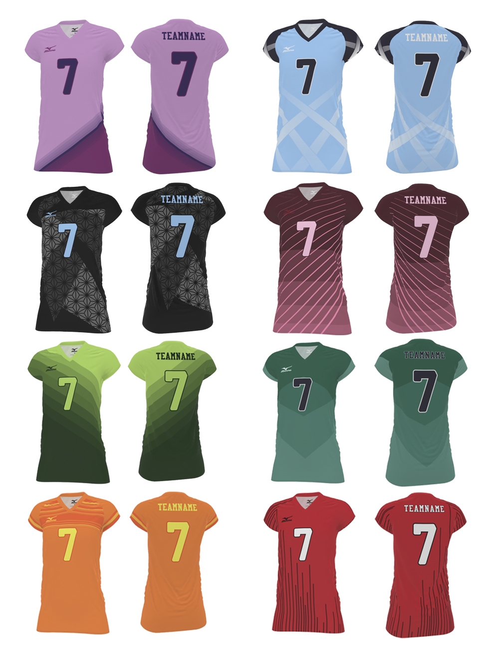mizuno sublimated volleyball jerseys